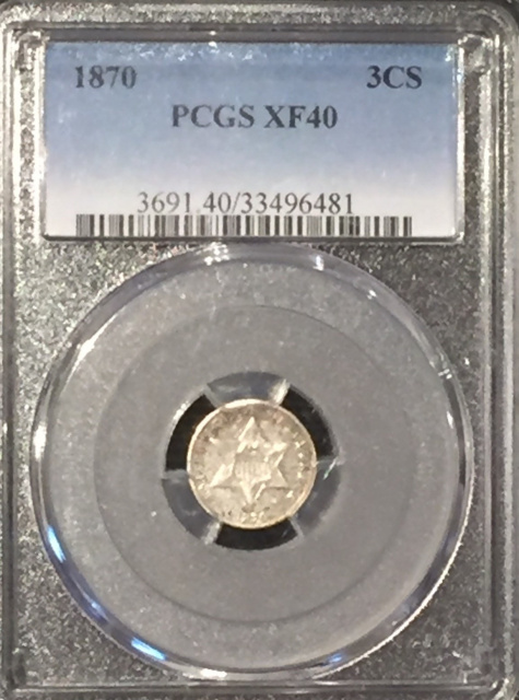 1870 PCGS XF40